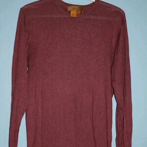 Tulliano Silk-Cashmere Wine Small Crew Neck Sweater
